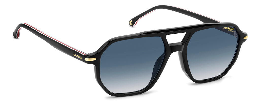 Carrera 341/S-54-2M2 BLK GOLD 08 DK BLUE SF