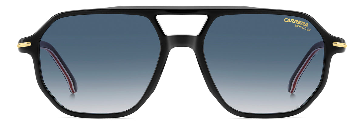 Carrera 341/S-54-2M2 BLK GOLD 08 DK BLUE SF