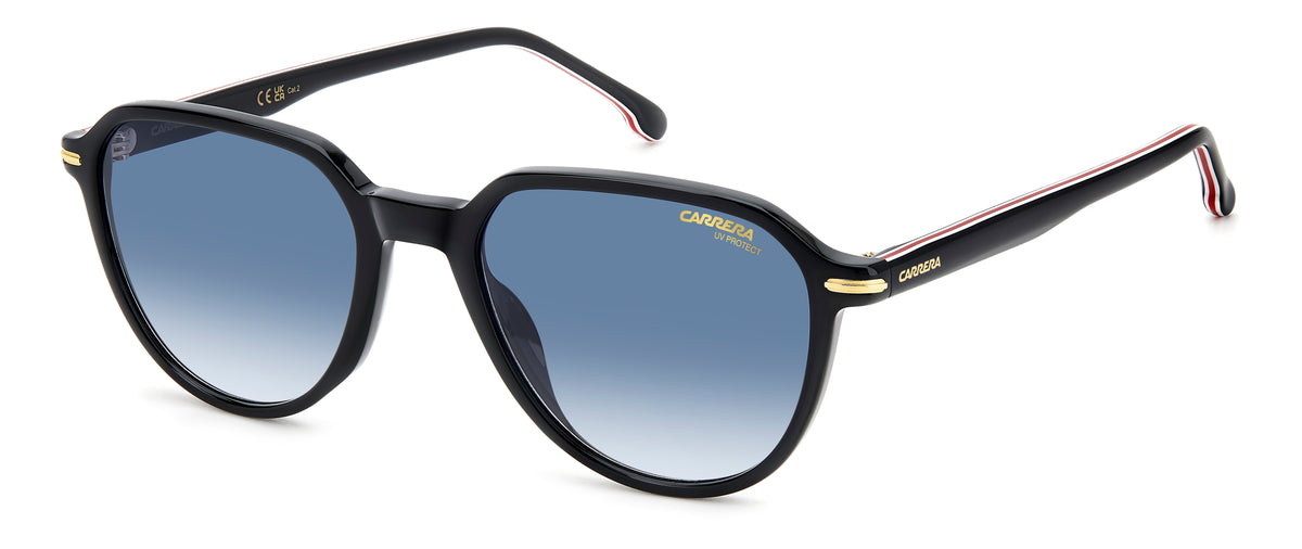Carrera 342/S-53-2M2 BLK GOLD 08 DK BLUE SF