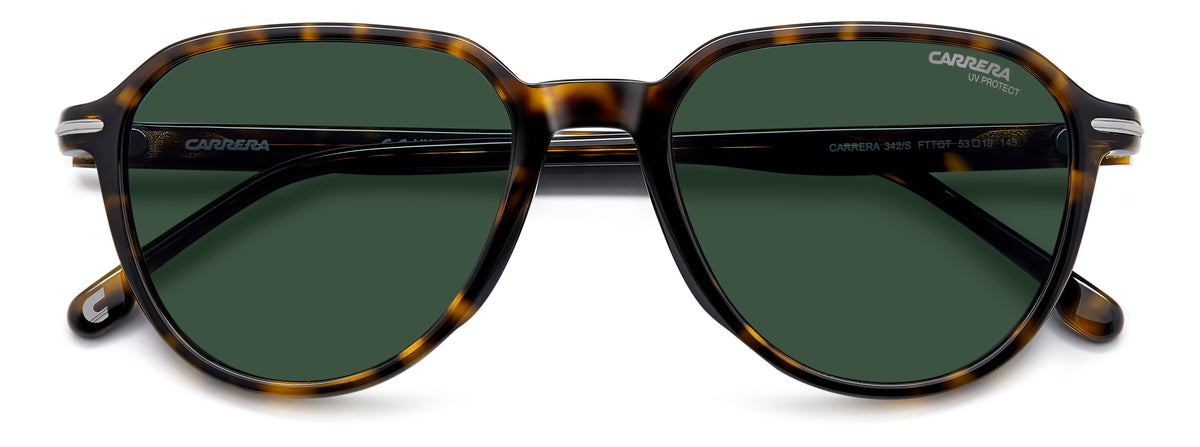 Carrera 342/S-53-FTT BW HVN DK QT GREEN