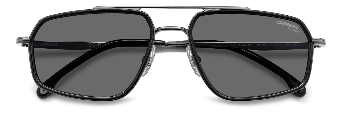 Carrera 338/S-58-V81 DKRUT BLK M9 GREY PZ