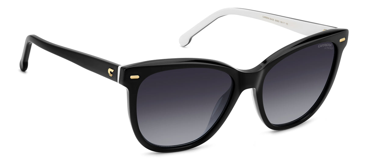 Carrera 3043/S-56-80S BLCK WHTE 9O DARK GREY SF