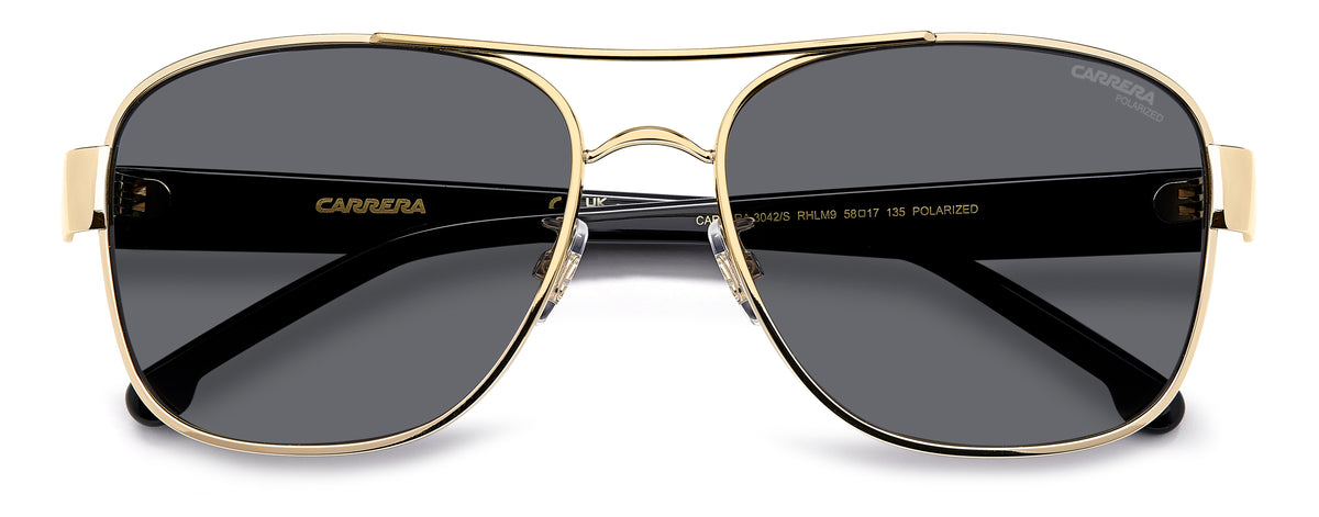 Carrera 3042/S-58-RHL GOLD BLCK M9 GREY PZ