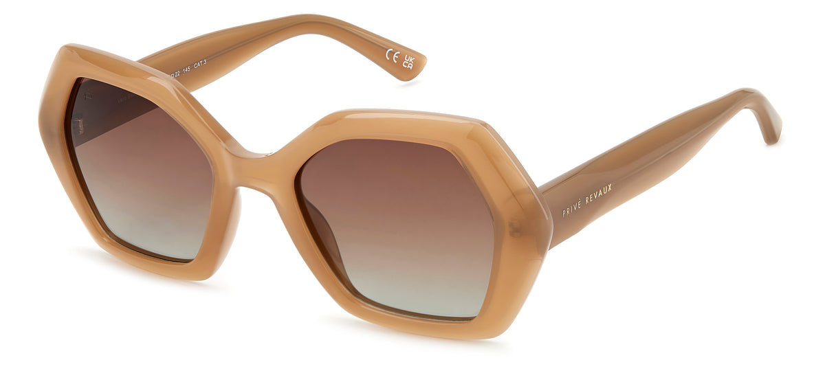 Prive Rivaux Vero Beach/S-53-08M Brown Nude/ Brown Shaded Polarized