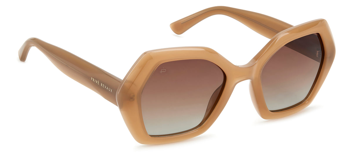 Prive Rivaux Vero Beach/S-53-08M Brown Nude/ Brown Shaded Polarized