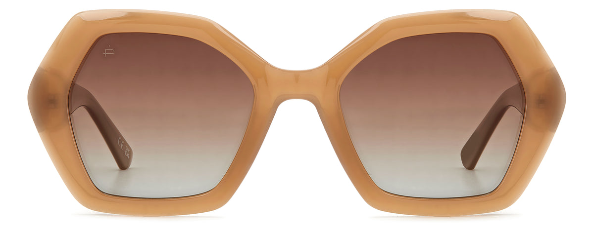 Prive Rivaux Vero Beach/S-53-08M Brown Nude/ Brown Shaded Polarized
