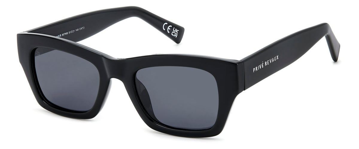 Prive Rivaux Cocoa Beach/S-51-807 Black/ Grey Polarized