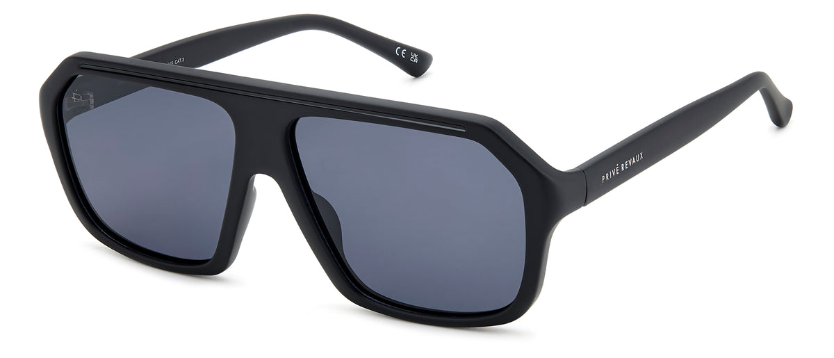 Prive Rivaux Clevelander/S-61-003 Matte Black/ Grey Polarized