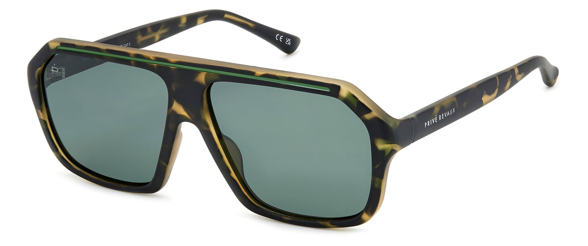 Prive Rivaux Clevelander/S-61-2M6 Matt Green Havana/ Green Polarized