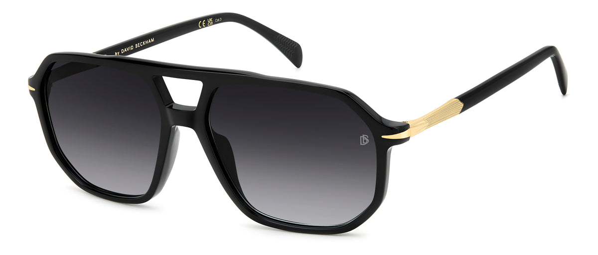 David Beckham DB 1172/S-59-2M2 BLK GOLD 9O DARK GREY SF