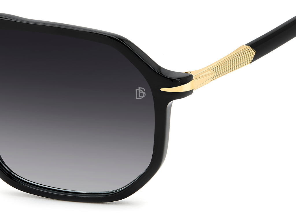 David Beckham DB 1172/S-59-2M2 BLK GOLD 9O DARK GREY SF