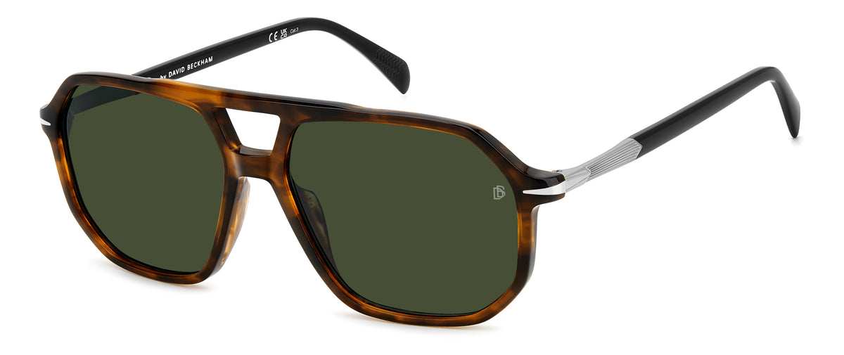 David Beckham DB 1172/S-59-6C5 BRWHRNRUT QT GREEN