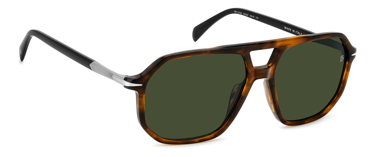 David Beckham DB 1172/S-59-6C5 BRWHRNRUT QT GREEN