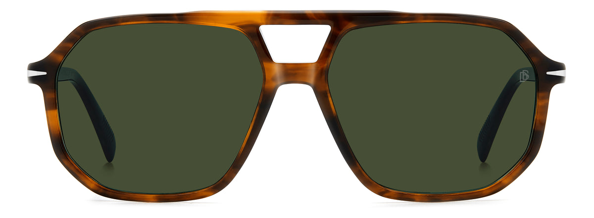 David Beckham DB 1172/S-59-6C5 BRWHRNRUT QT GREEN