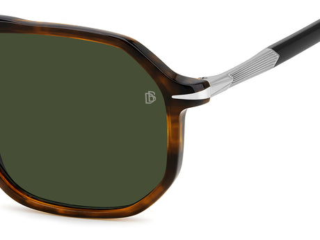 David Beckham DB 1172/S-59-6C5 BRWHRNRUT QT GREEN