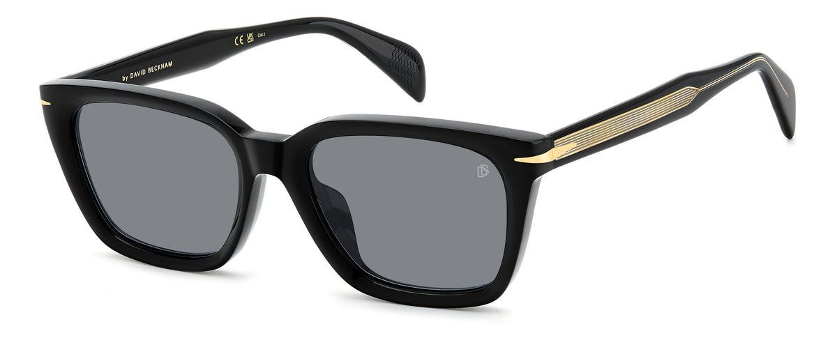 David Beckham DB 7135/F/S-55-2M2 BLK GOLD IR GREY