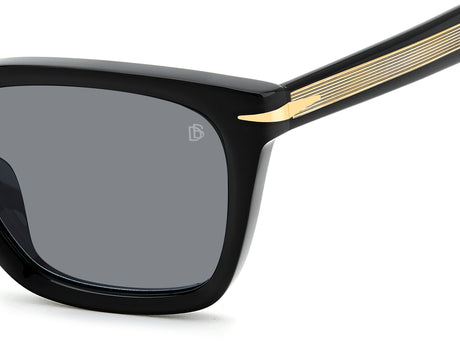 David Beckham DB 7135/F/S-55-2M2 BLK GOLD IR GREY