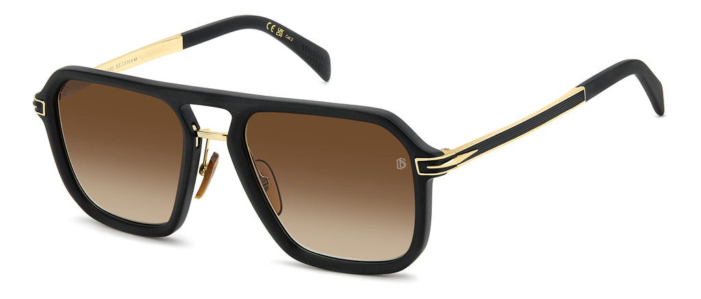 David Beckham DB 7136/S-56-I46 MT BK GD 86 BK BRW GREEN AR