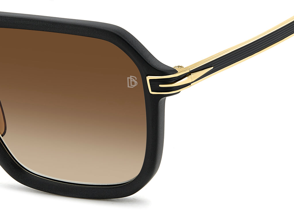 David Beckham DB 7136/S-56-I46 MT BK GD 86 BK BRW GREEN AR