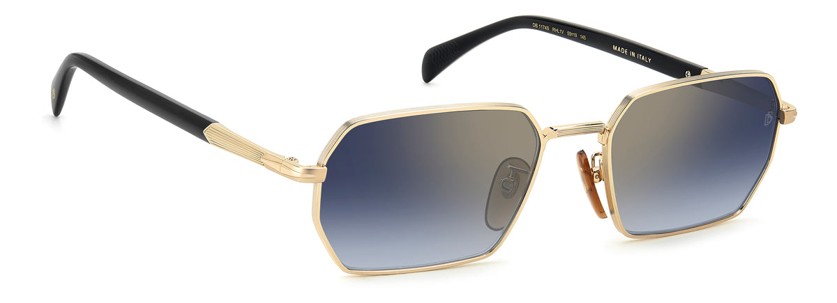 David Beckham DB 1174/S-55-RHL GOLD BLCK 1V BL SF GDSP