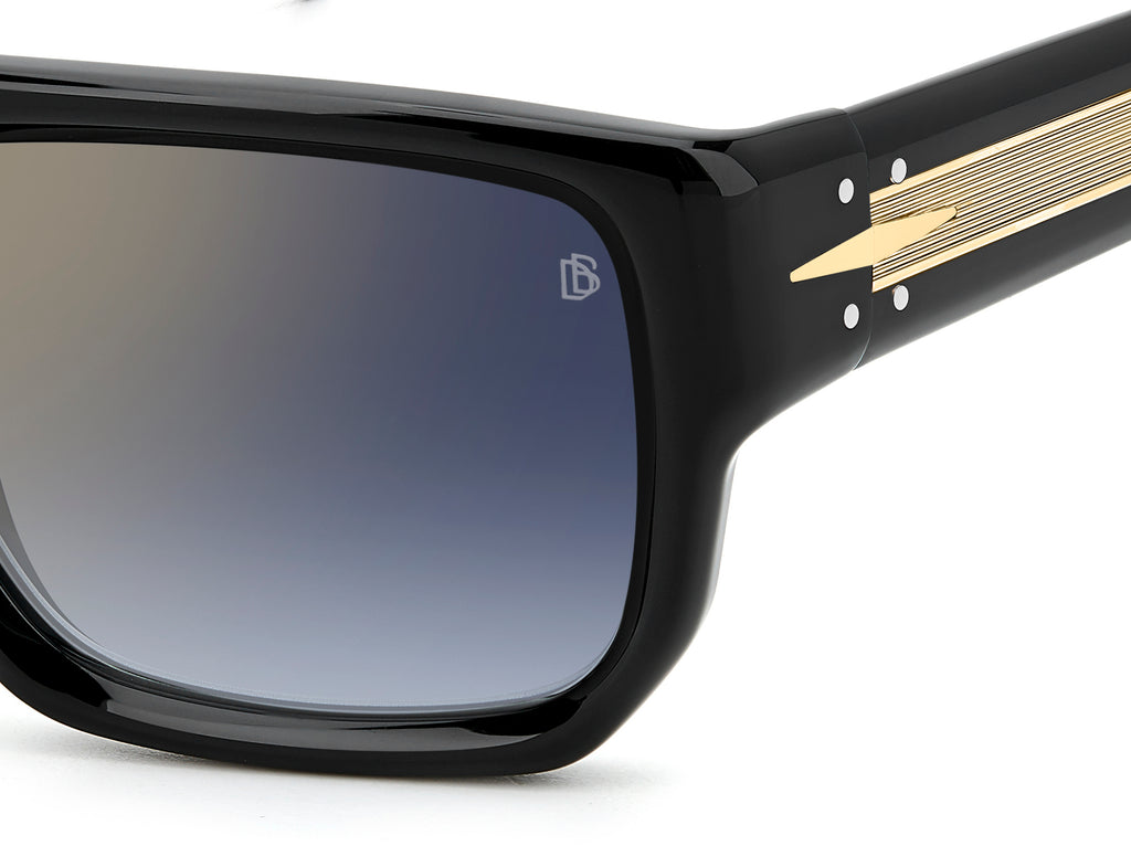 David Beckham DB 7132/S-56-807 BLACK 1V BL SF GDSP