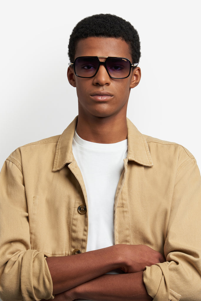 Carrera 350/S-58-2M2 BLK GOLD 08 DK BLUE SF