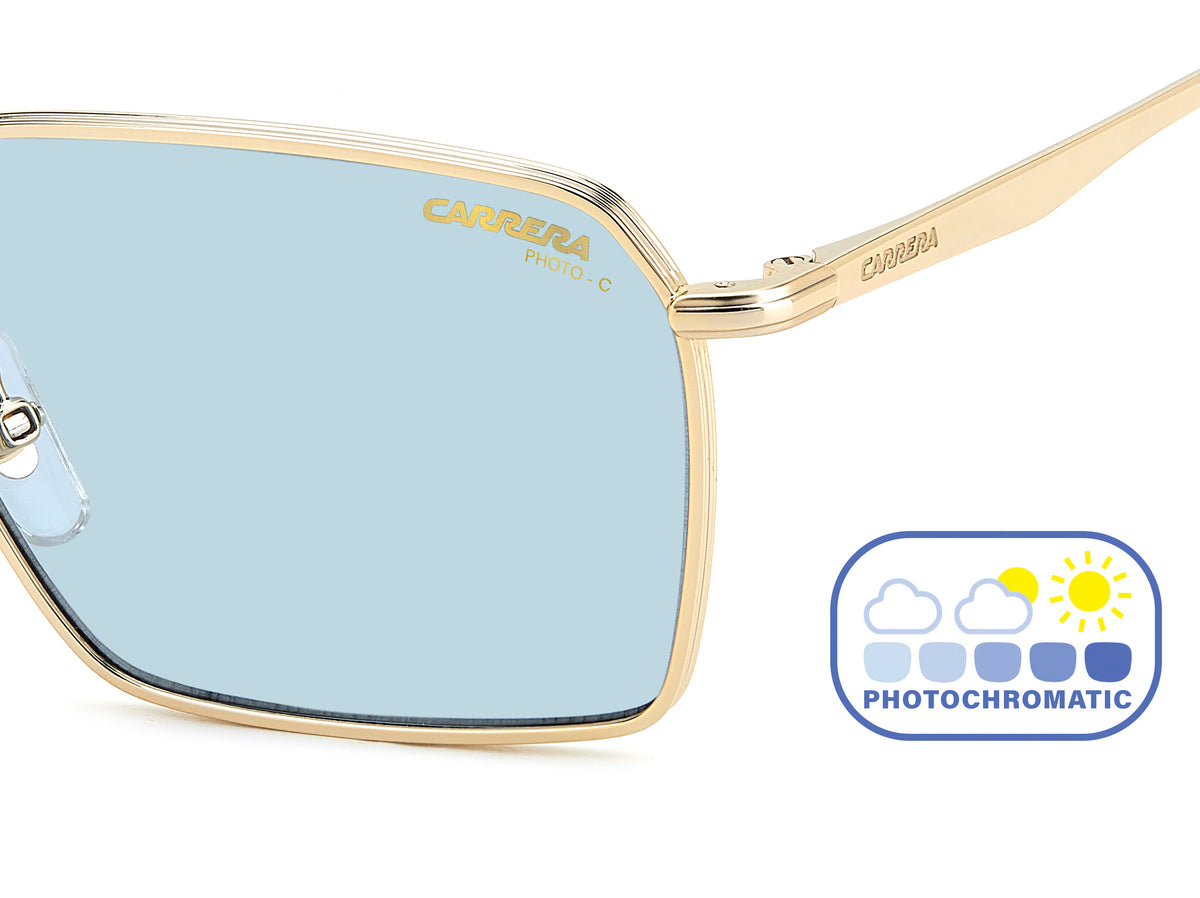 Carrera 356/S-56-RHL GOLD BLCK QZ AZURE FT