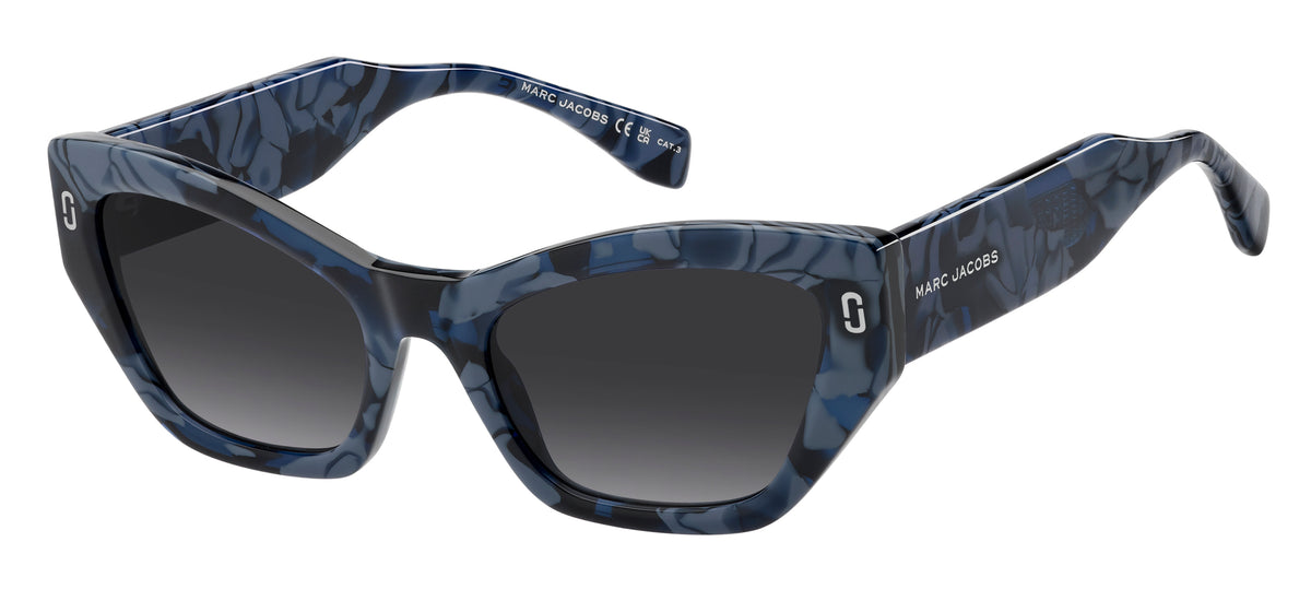 Marc Jacobs Mj 1117/S-54-NUM Marble Blue/ Dark Grey Shaded