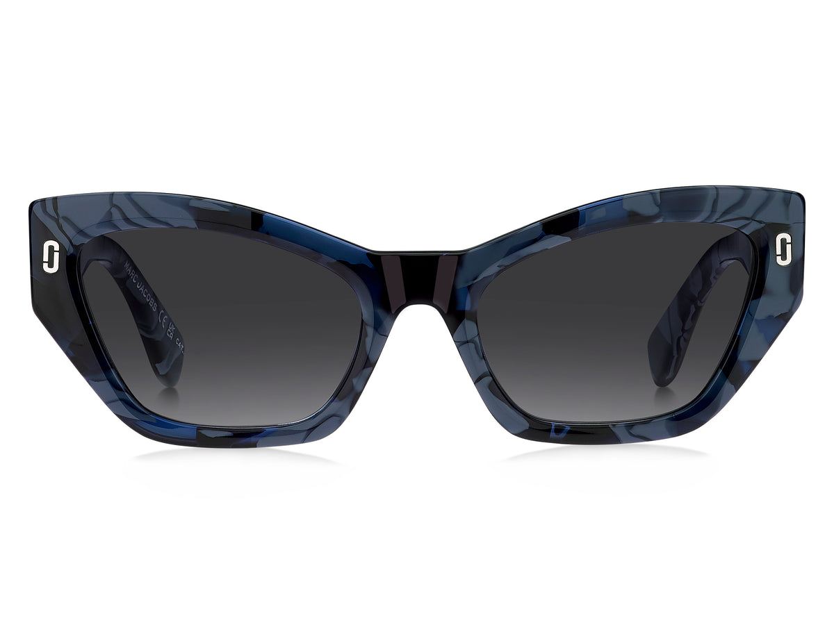 Marc Jacobs Mj 1117/S-54-NUM Marble Blue/ Dark Grey Shaded