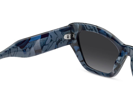 Marc Jacobs Mj 1117/S-54-NUM Marble Blue/ Dark Grey Shaded