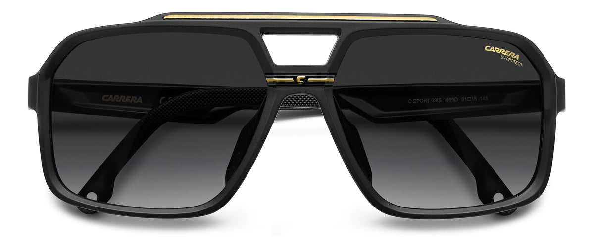 Carrera C SPORT 03/S-61-I46 MT BK GD 9O DARK GREY SF