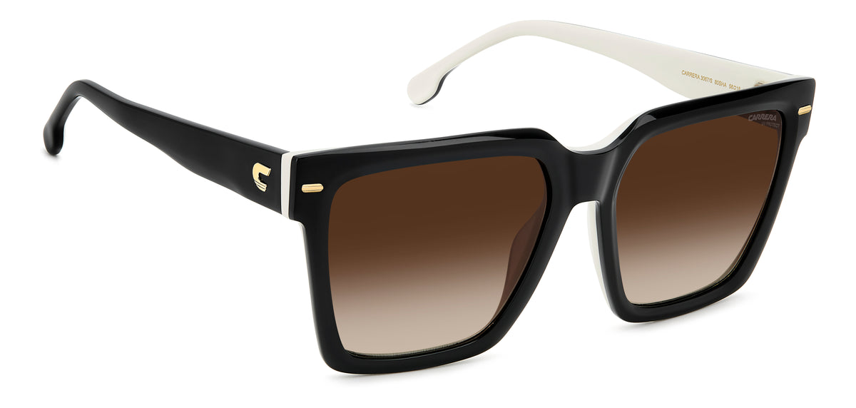Carrera 3067/S-56-80S BLCK WHTE HA BROWN SF