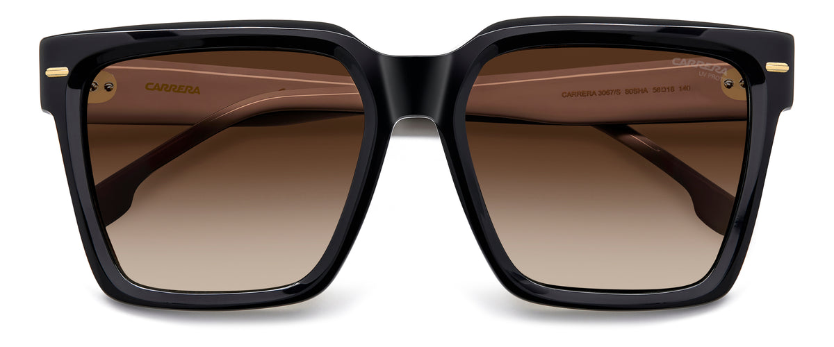 Carrera 3067/S-56-80S BLCK WHTE HA BROWN SF