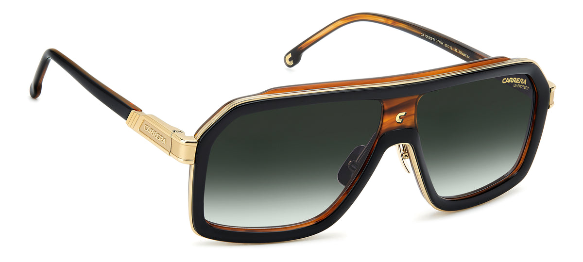 Carrera CA 1053/S/TI-60-37N BLACKHORN 9K GREEN SHADED