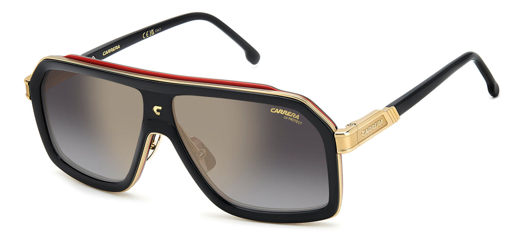 Carrera CA 1053/S/TI-60-OIT BLACK RED FQ GREY SF GD SP