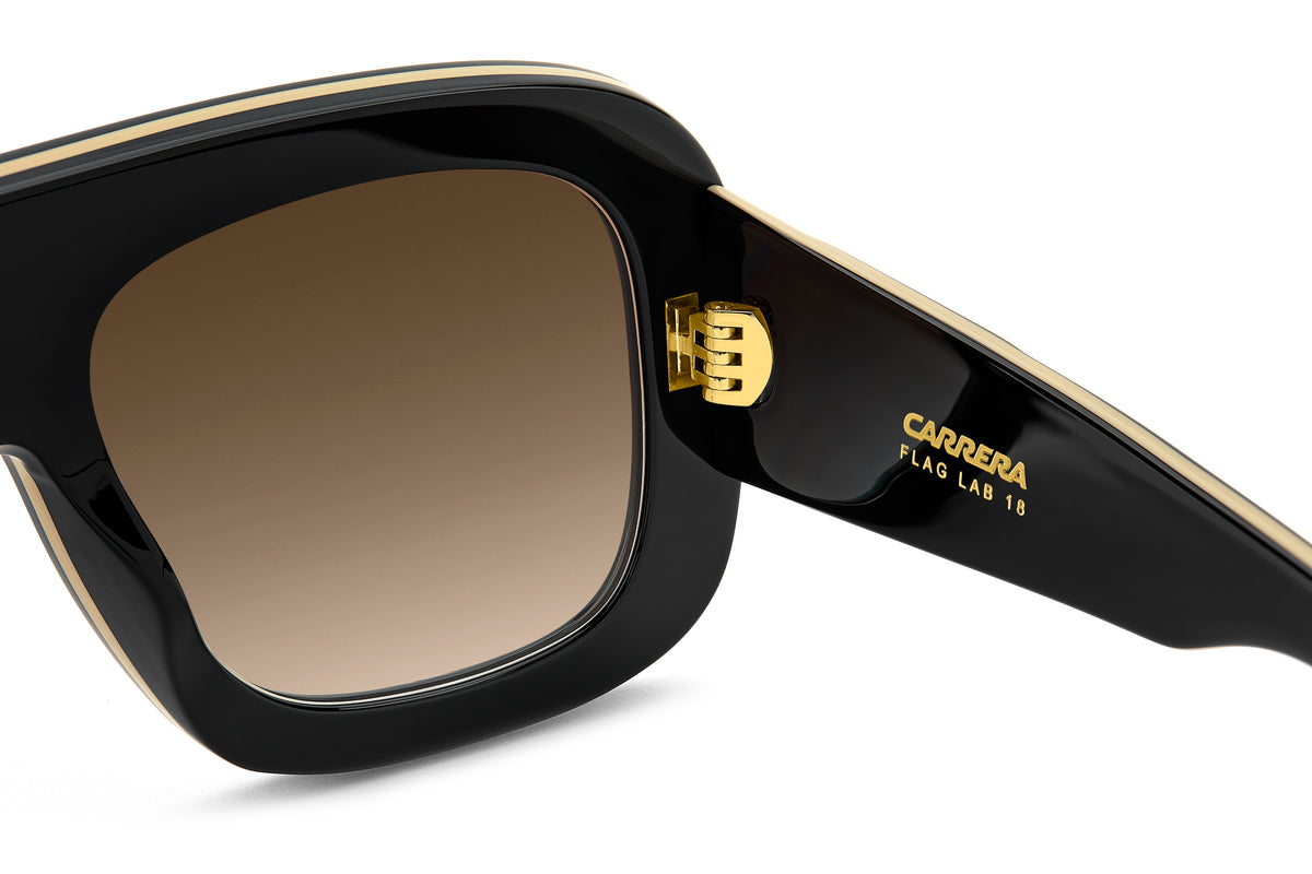 Carrera FLAGLAB 18-57-2M2 BLK GOLD HA BROWN SF