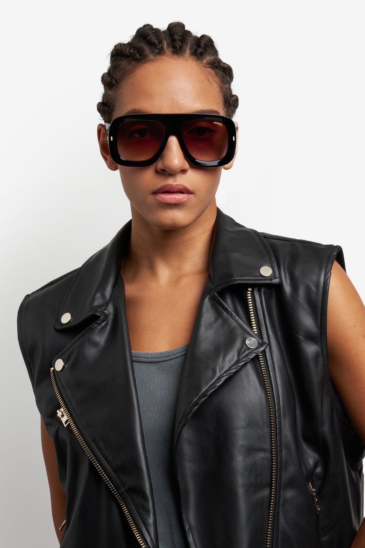 Carrera FLAGLAB 18-57-2M2 BLK GOLD HA BROWN SF