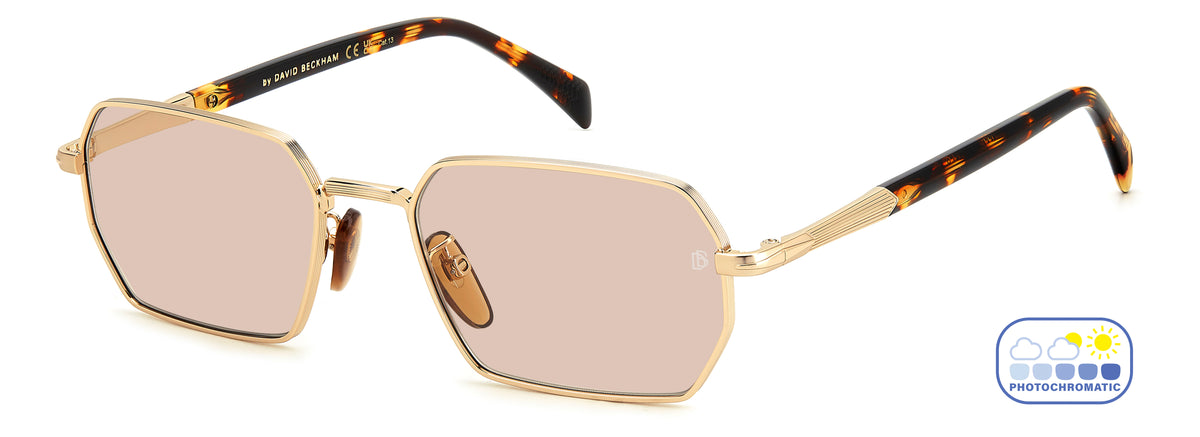 David Beckham DB 1174/S-55-J5G GOLD 3O NUDE FT