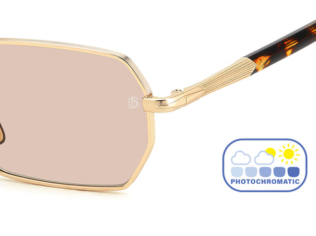 David Beckham DB 1174/S-55-J5G GOLD 3O NUDE FT