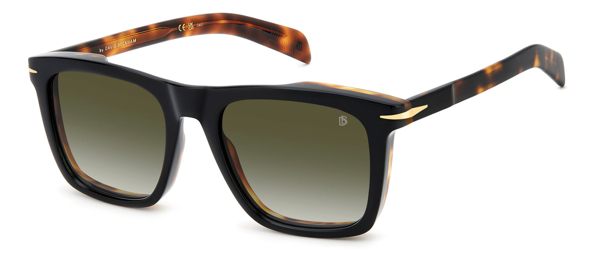 David Beckham DB 7000/S-55-XWY BLKHAVAGL 9K GREEN SHADED
