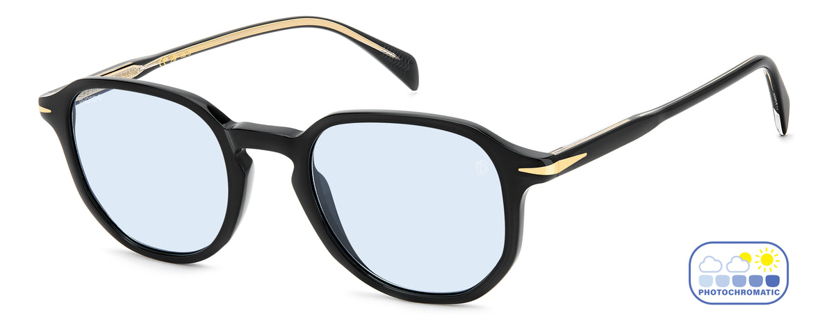 David Beckham DB 1140/S-50-807 BLACK QZ AZURE FT