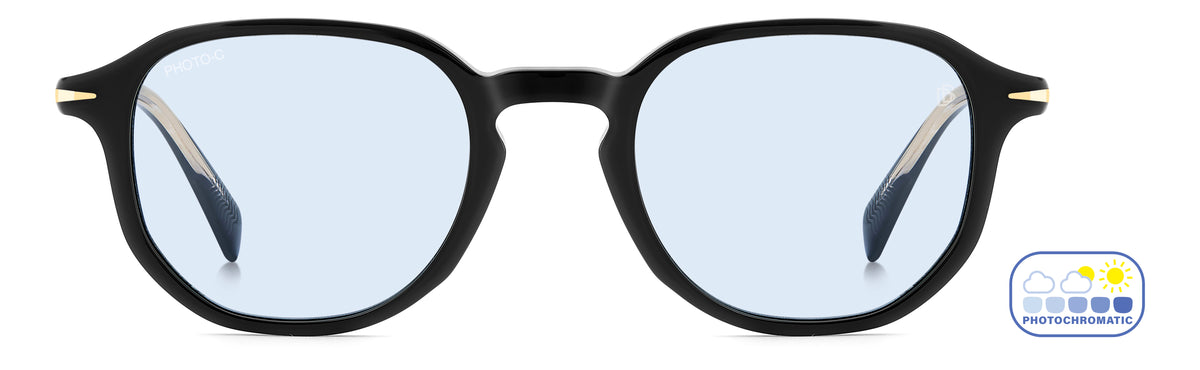 David Beckham DB 1140/S-50-807 BLACK QZ AZURE FT