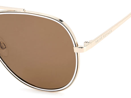 Prive Rivaux Glowin Hour/G/S-60-24S Gold White/ Bronze Polarized