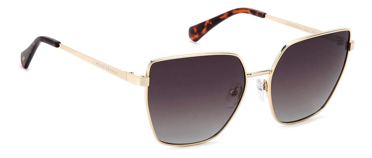 Prive Rivaux Good Company/S-58-J5G Gold/ Brown Shaded Polarized
