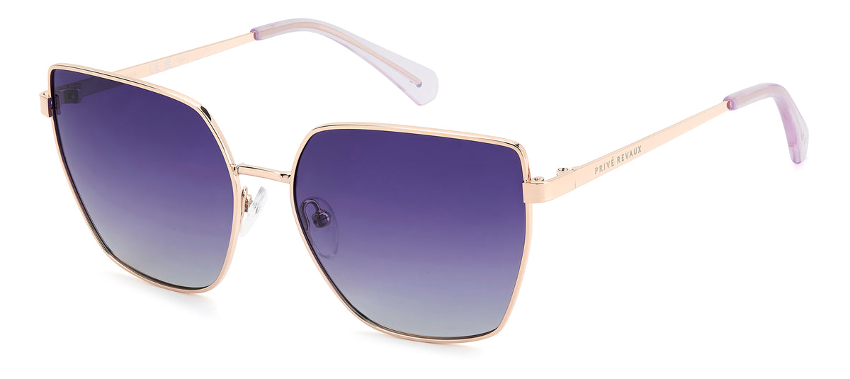 Prive Rivaux Good Company/S-58-000 Rose Gold/ Violet Mirror Polarized