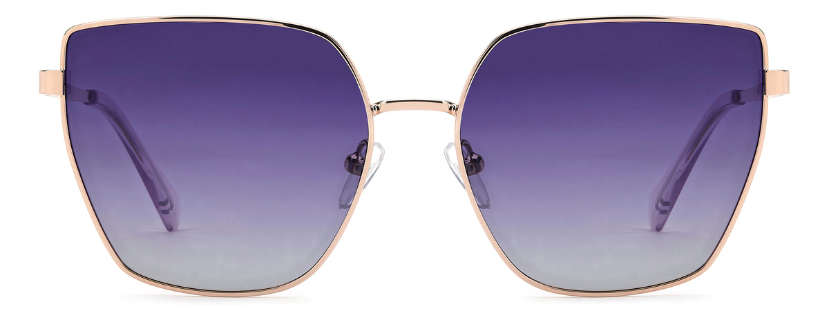 Prive Rivaux Good Company/S-58-000 Rose Gold/ Violet Mirror Polarized