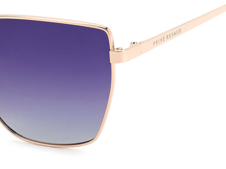Prive Rivaux Good Company/S-58-000 Rose Gold/ Violet Mirror Polarized