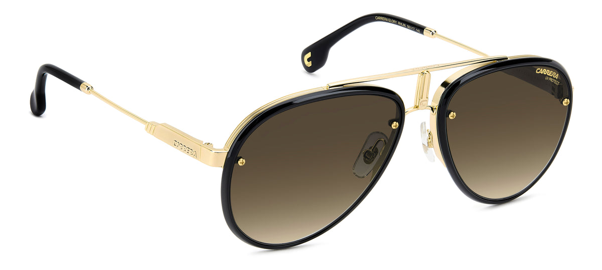 Carrera GLORY-58-RHL GOLD BLCK 86 BK BRW GREEN AR
