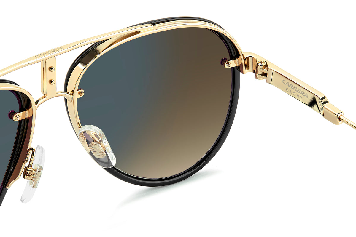 Carrera GLORY-58-RHL GOLD BLCK 86 BK BRW GREEN AR