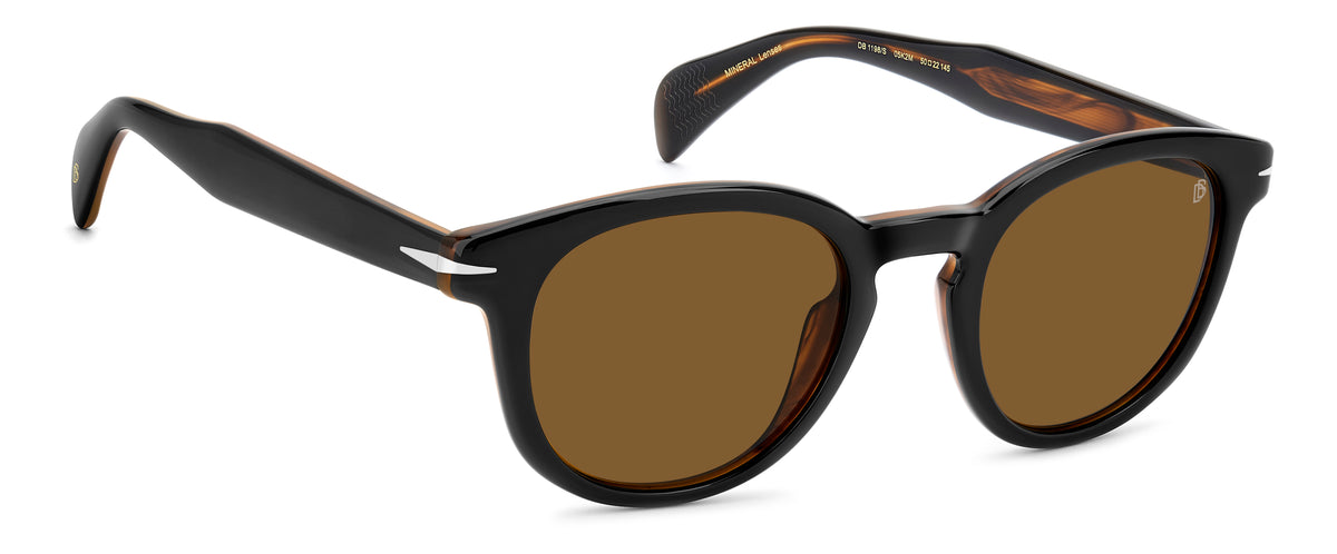 David Beckham DB 1198/S-50-05K BLK STR B 2M BROWN AR